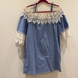 mlle gabrielle light blue dress